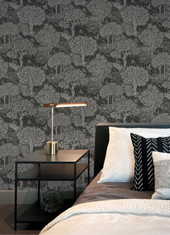 Perth Peel & Stick Wallpaper in a room setting