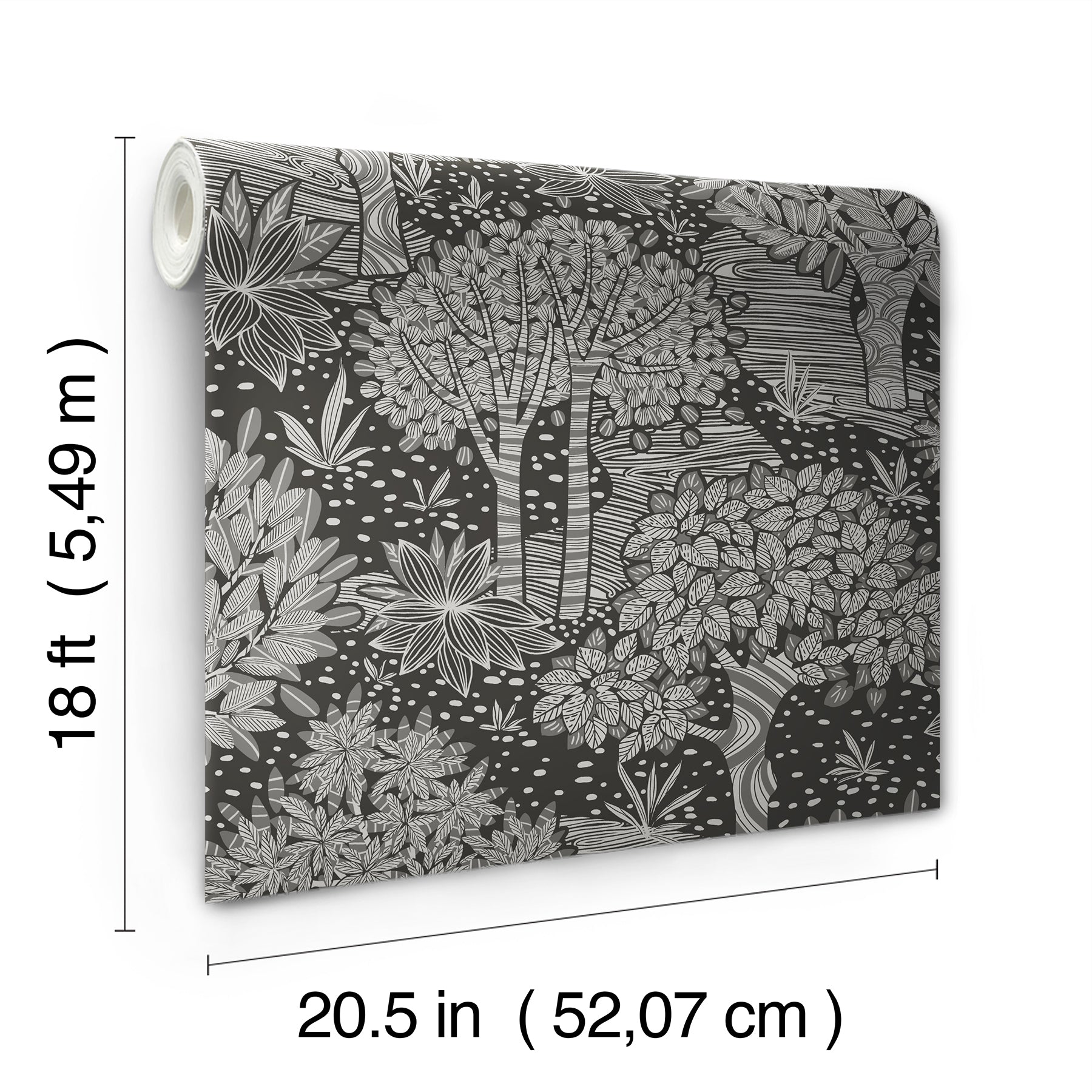 Perth Peel & Stick Wallpaper - dimensions