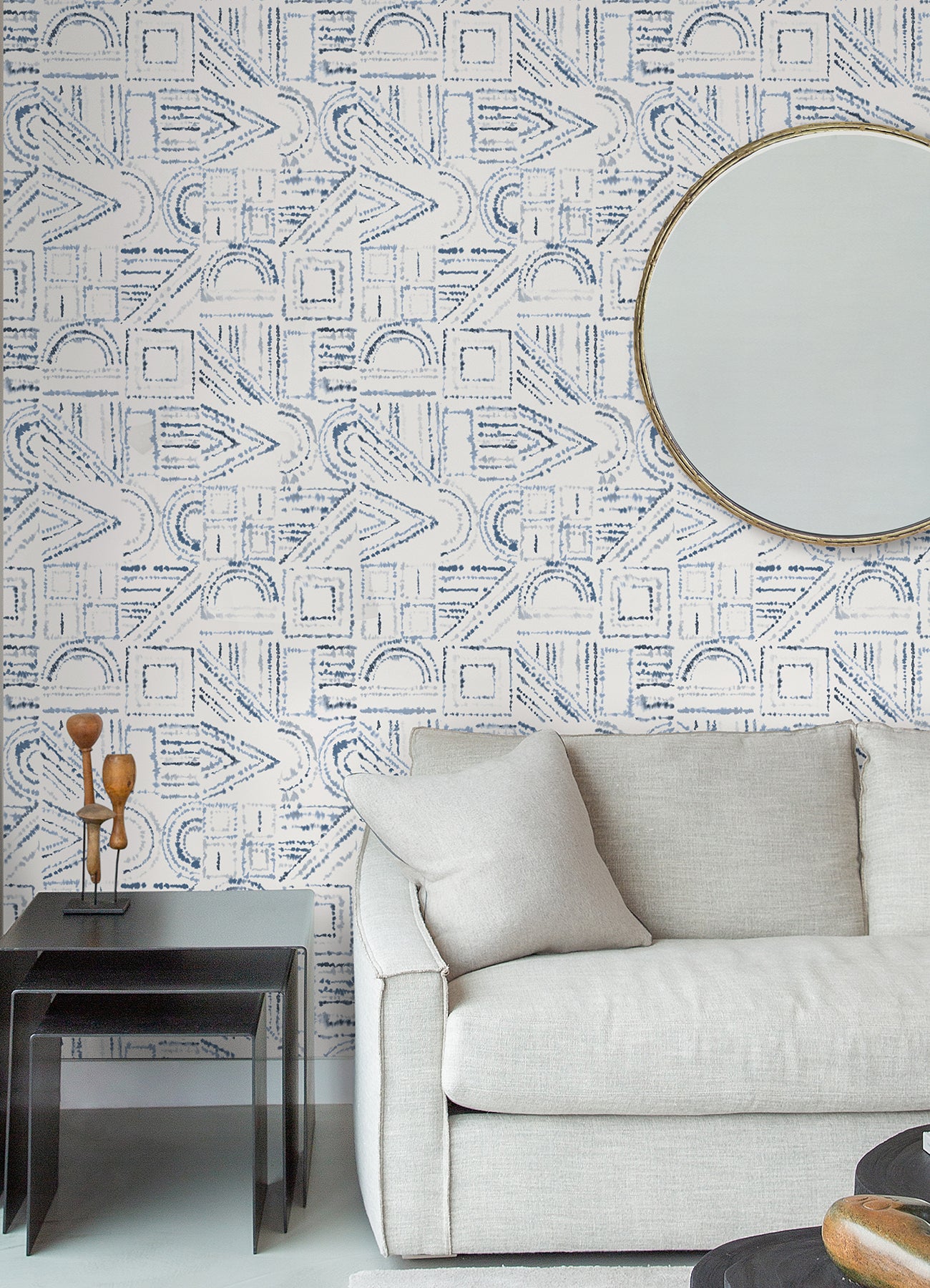 Brisbane Peel & Stick Wallpaper in a room setting