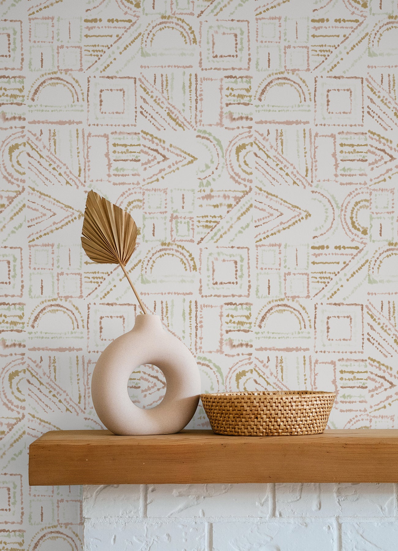 Brisbane Peel & Stick Wallpaper in a room setting