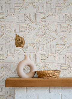 Brisbane Peel & Stick Wallpaper in a room setting
