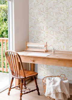 Brisbane Peel & Stick Wallpaper in a room setting