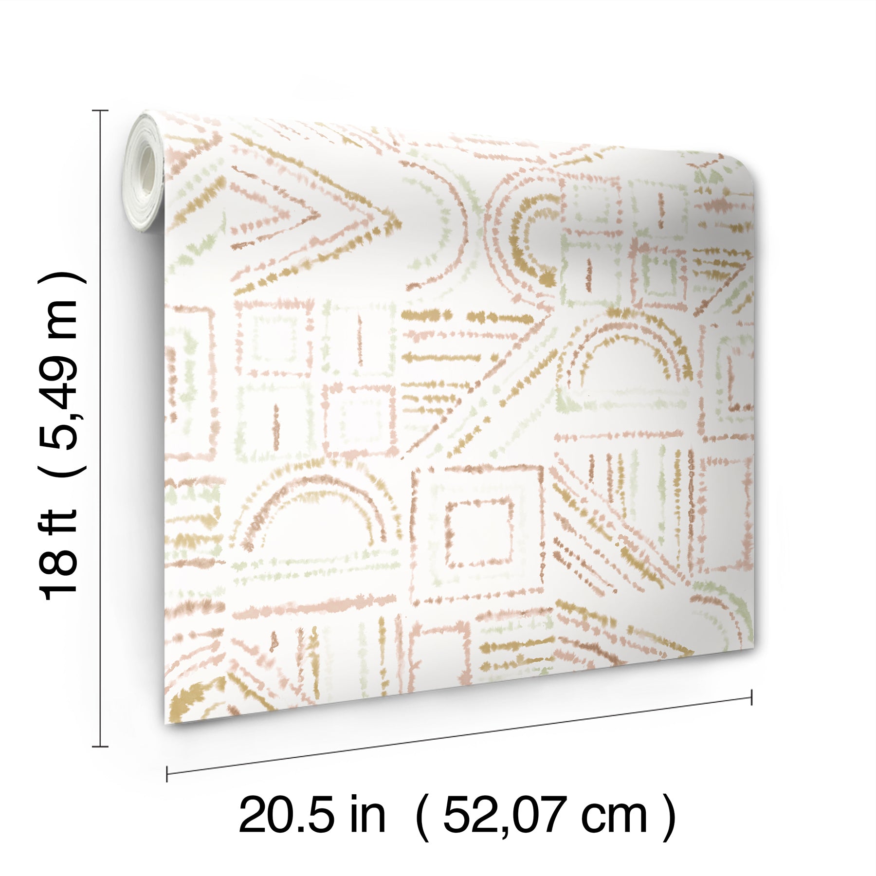 Brisbane Peel & Stick Wallpaper - dimensions