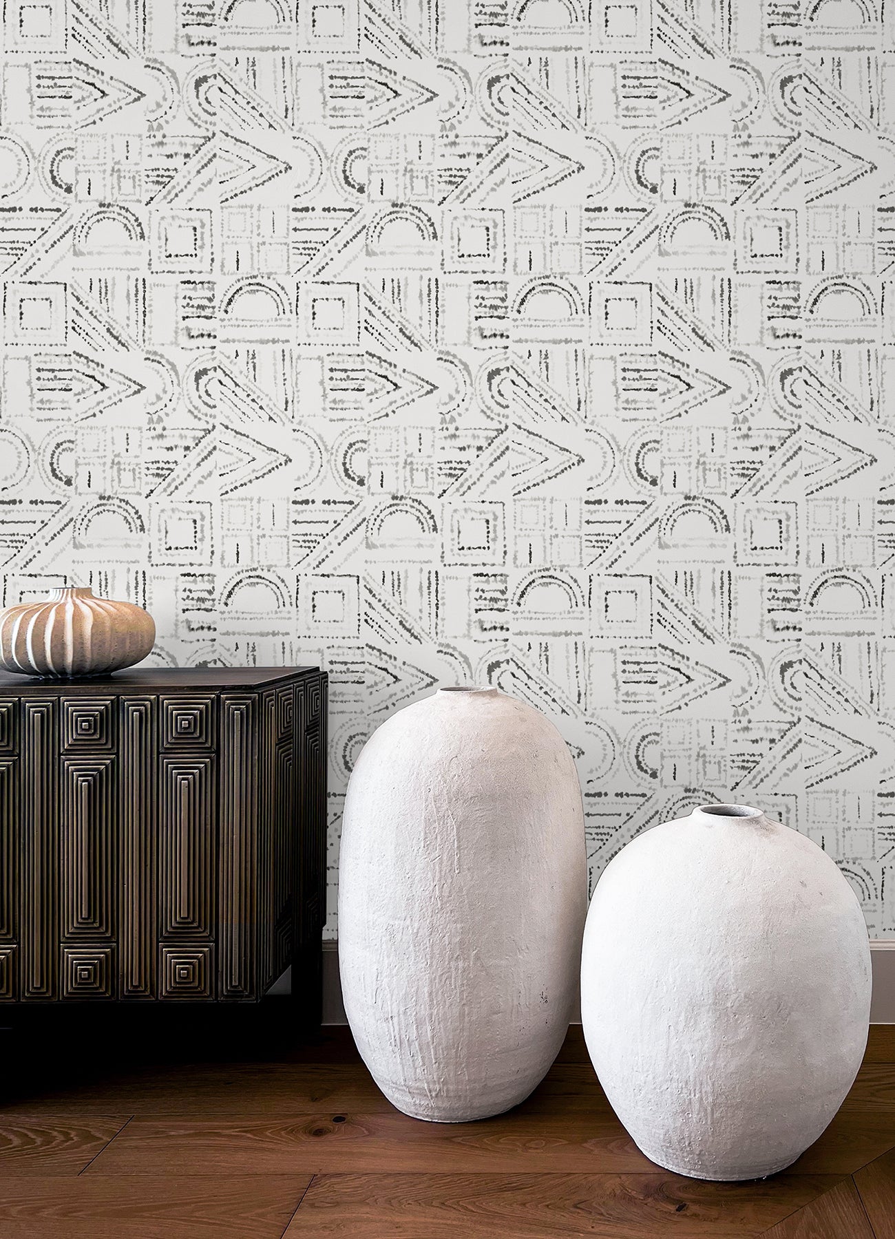 Brisbane Peel & Stick Wallpaper in a room setting