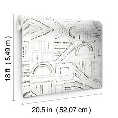 Brisbane Peel & Stick Wallpaper - dimensions