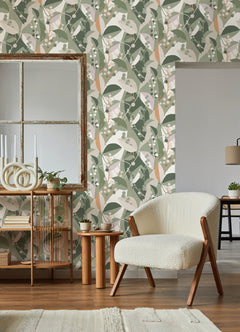 Adelaide peel and stick wallpaper in a room setting