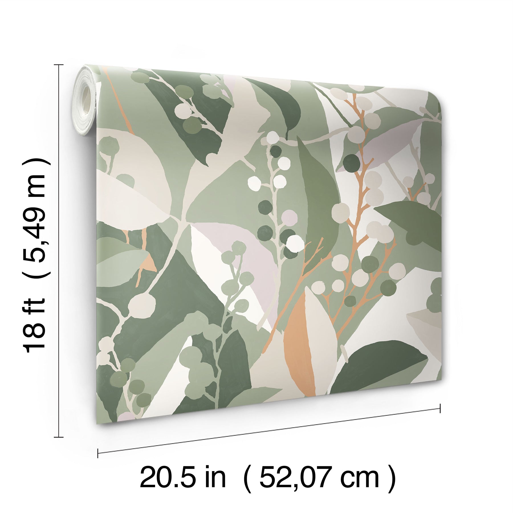 Adelaide peel and stick wallpaper - dimensions