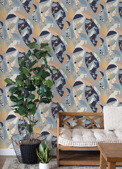 Adelaide peel and stick wallpaper in a room setting