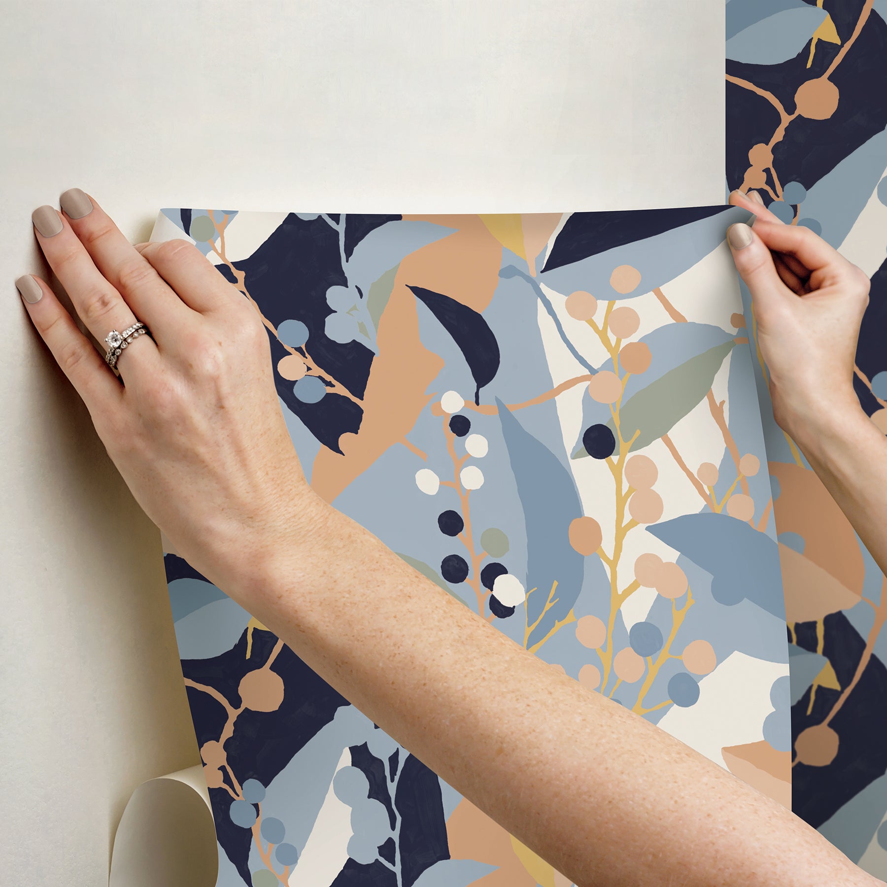 Adelaide peel and stick wallpaper - how to stick