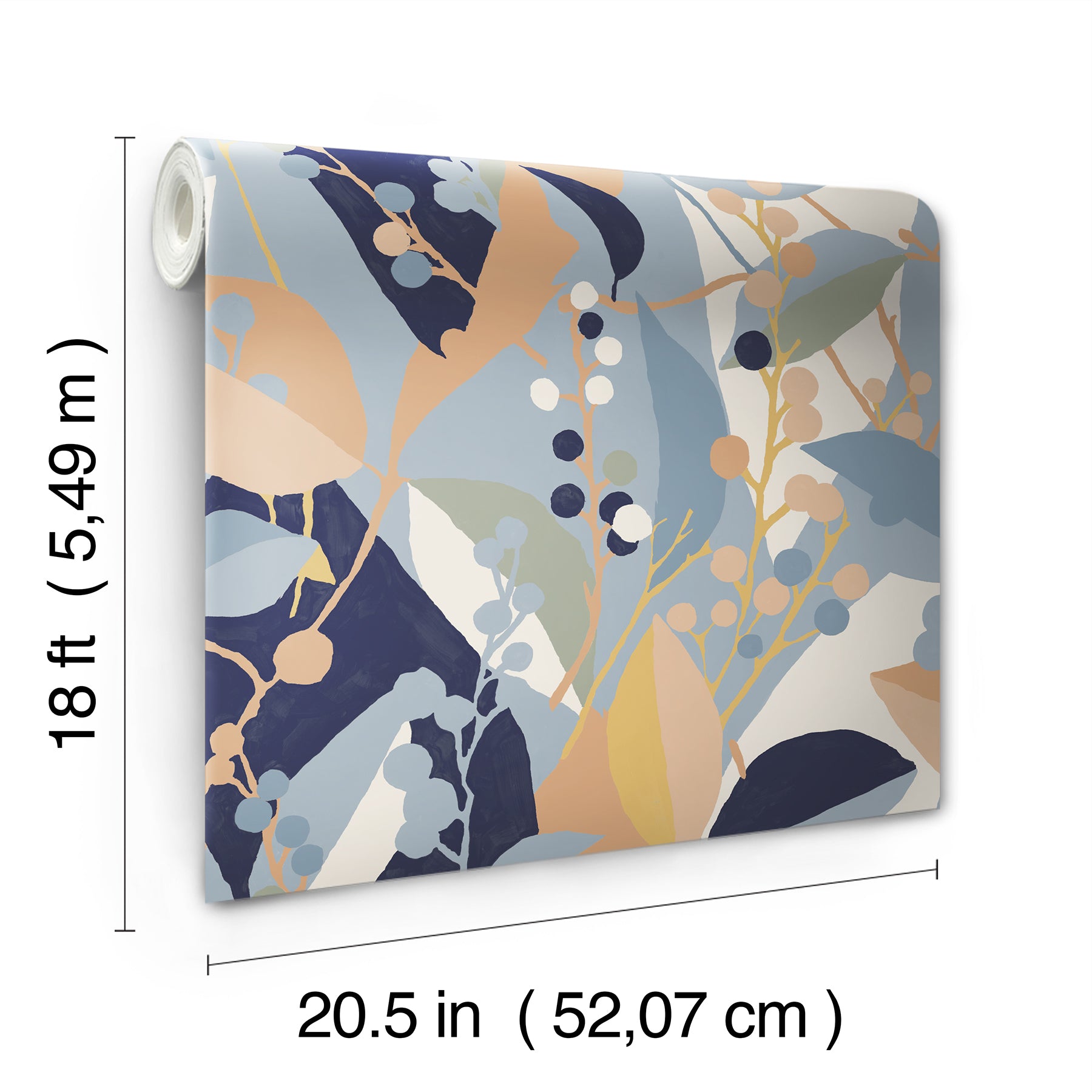 Adelaide peel and stick wallpaper - dimensions