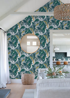 Adelaide peel and stick wallpaper in a room setting