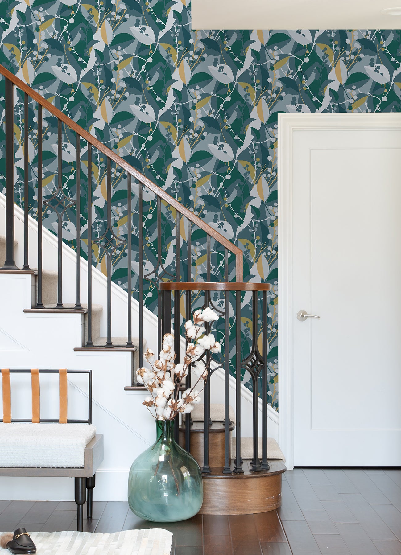 Adelaide peel and stick wallpaper in a room setting