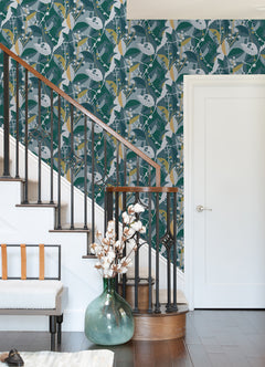 Adelaide peel and stick wallpaper in a room setting