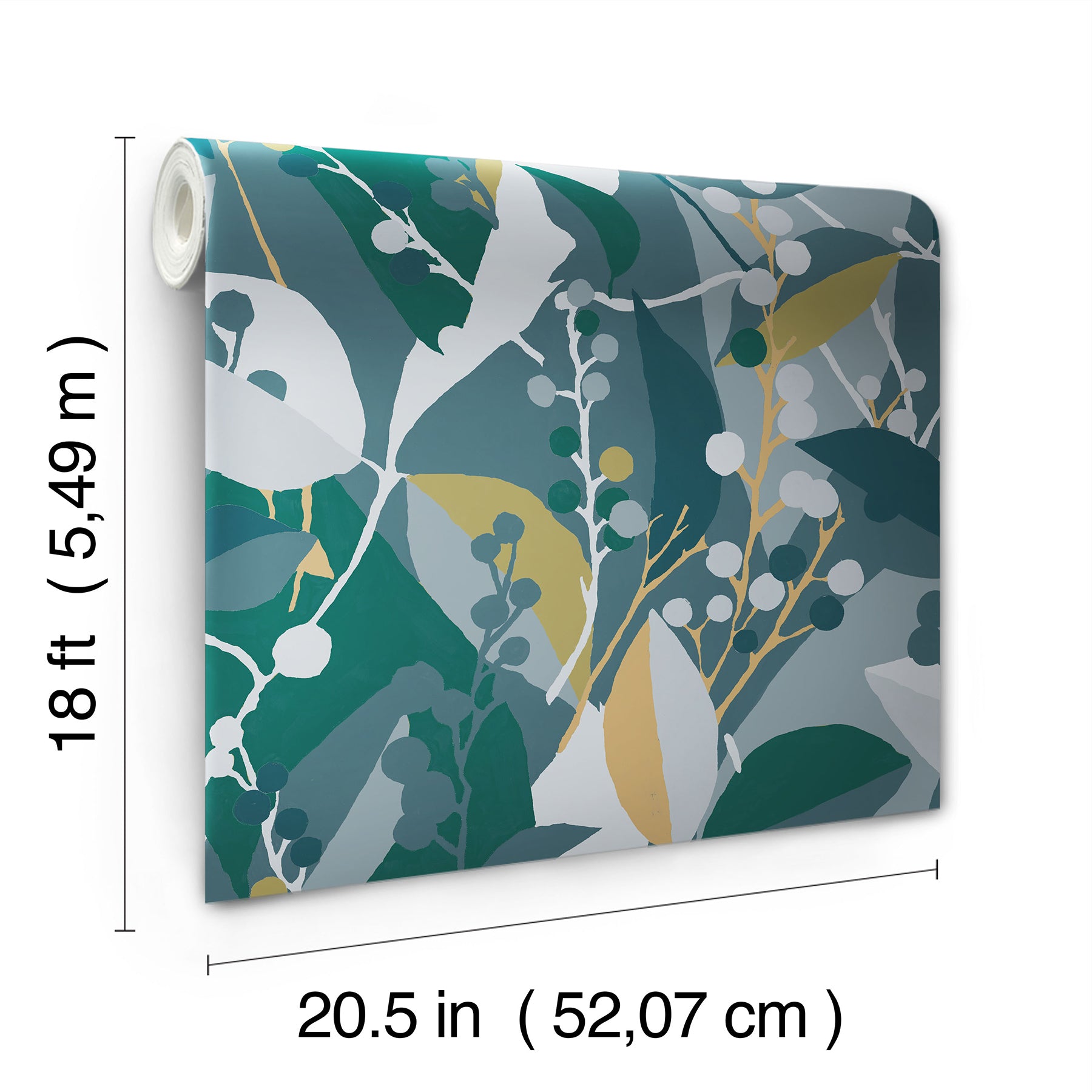 Adelaide peel and stick wallpaper - dimensions