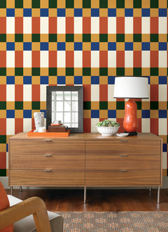 Emily Peel and Stick Wallpaper in a room setting