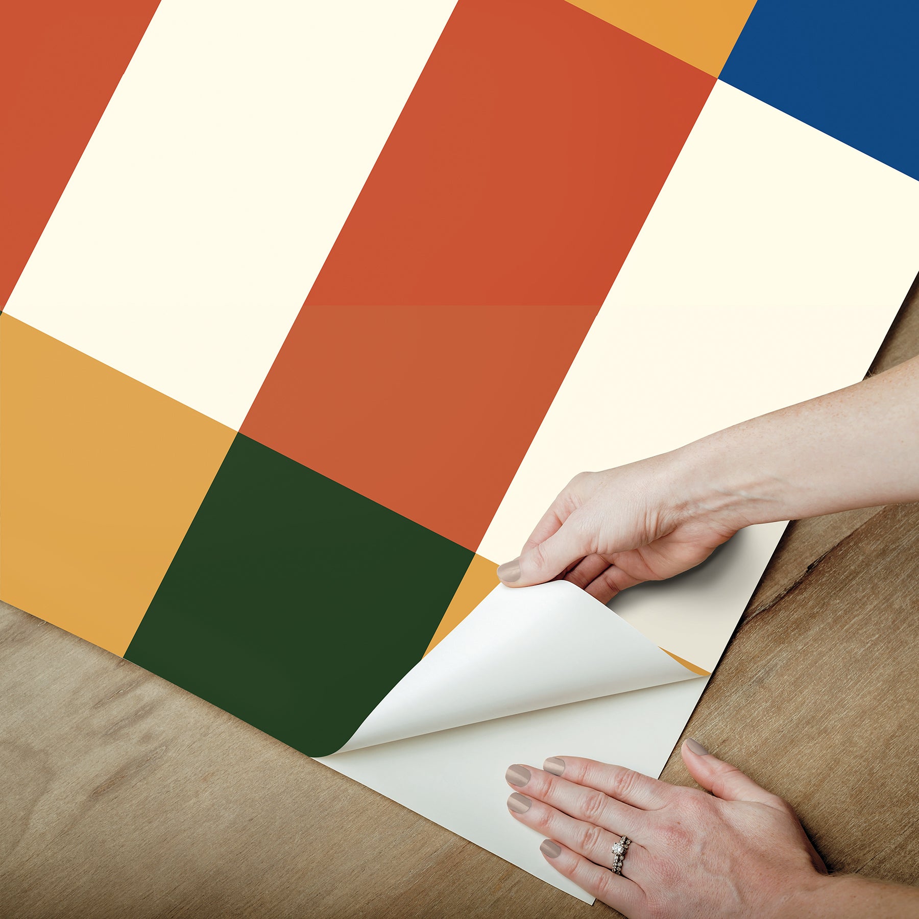 Emily Peel and Stick Wallpaper - how to peel