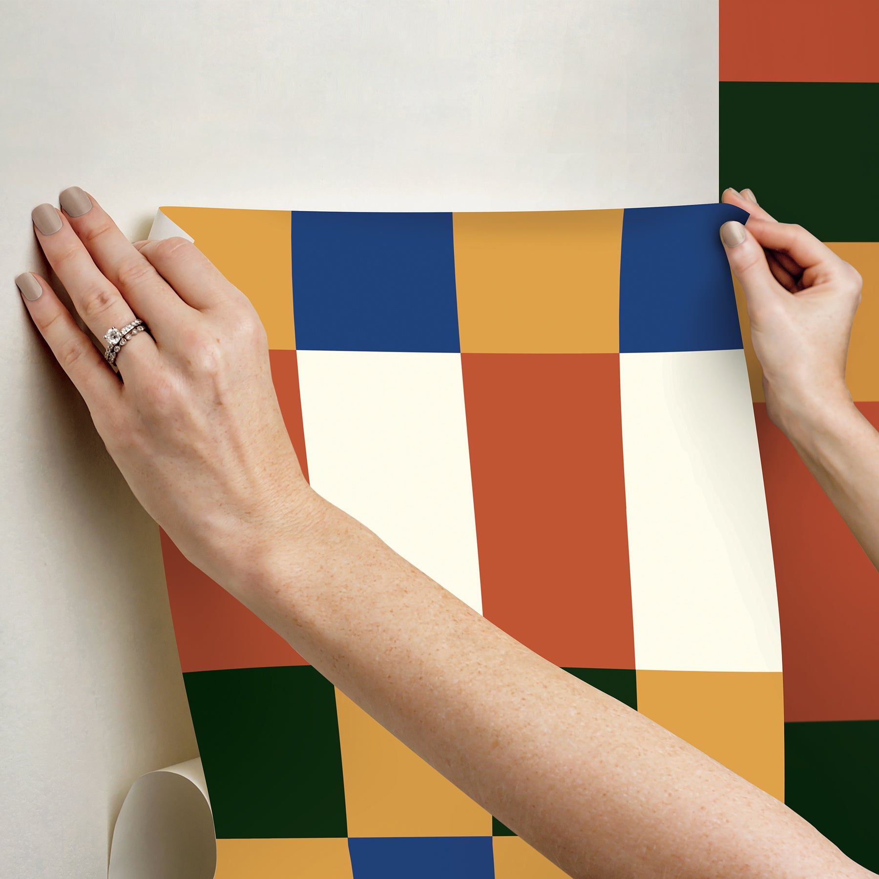 Emily Peel and Stick Wallpaper - how to stick