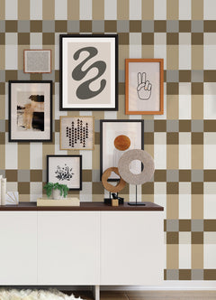Emily Peel and Stick Wallpaper in a room setting