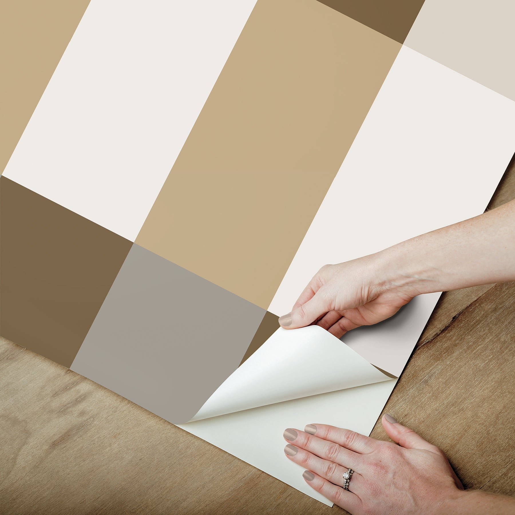 Emily Peel and Stick Wallpaper - how to peel
