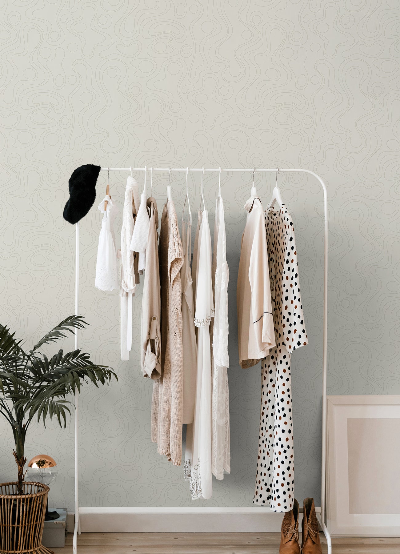 Emily Peel and Stick Wallpaper in a room setting