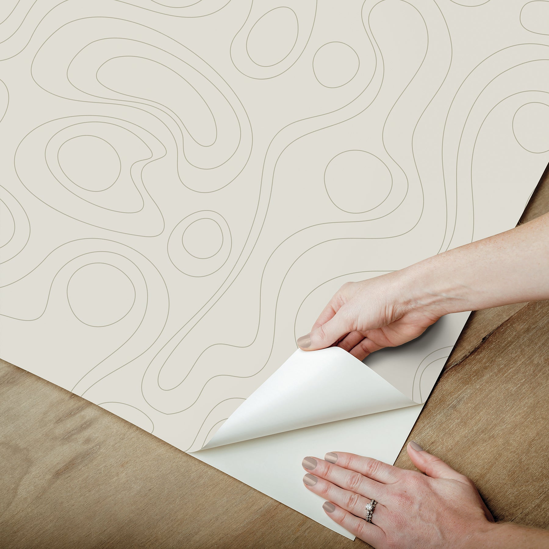Emily Peel and Stick Wallpaper - how to peel