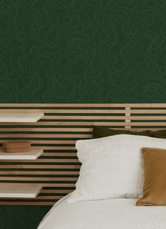Emily Peel and Stick Wallpaper in a room setting