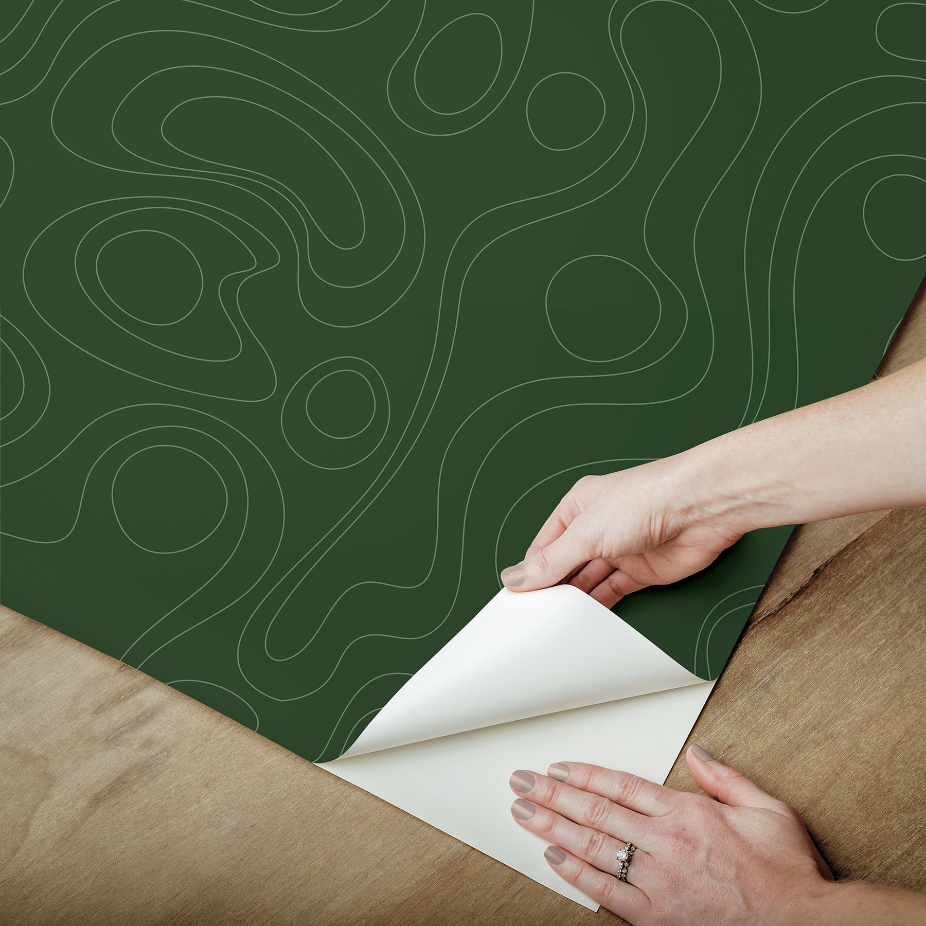 Emily Peel and Stick Wallpaper - how to peel