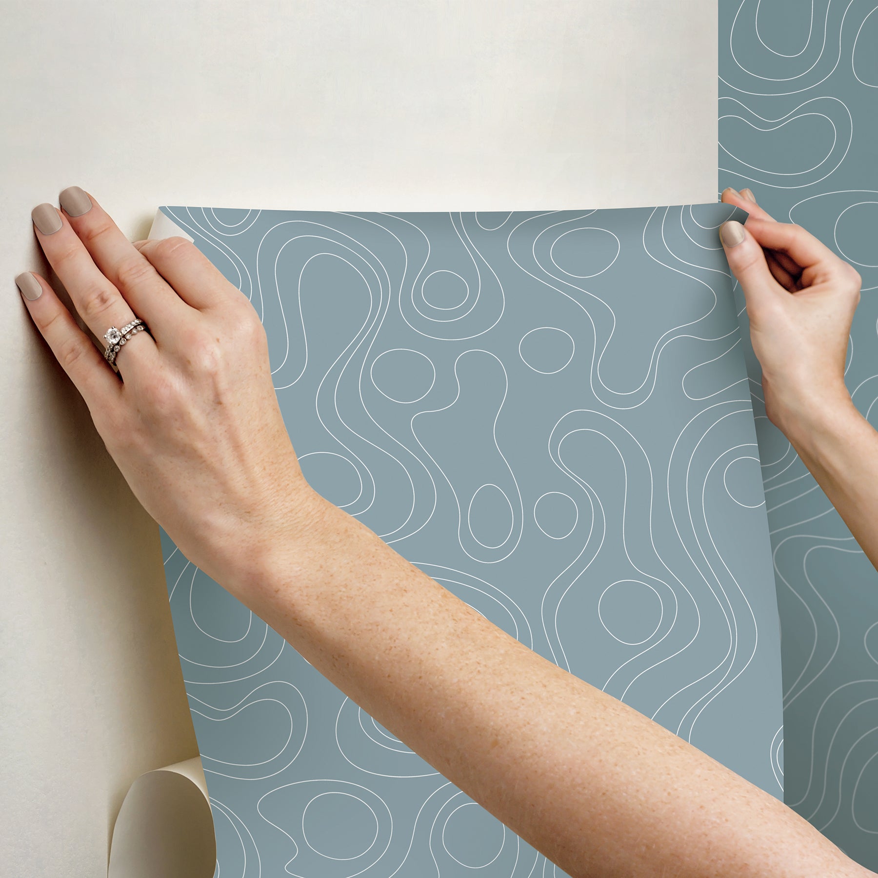 Emily Peel and Stick Wallpaper - how to stick