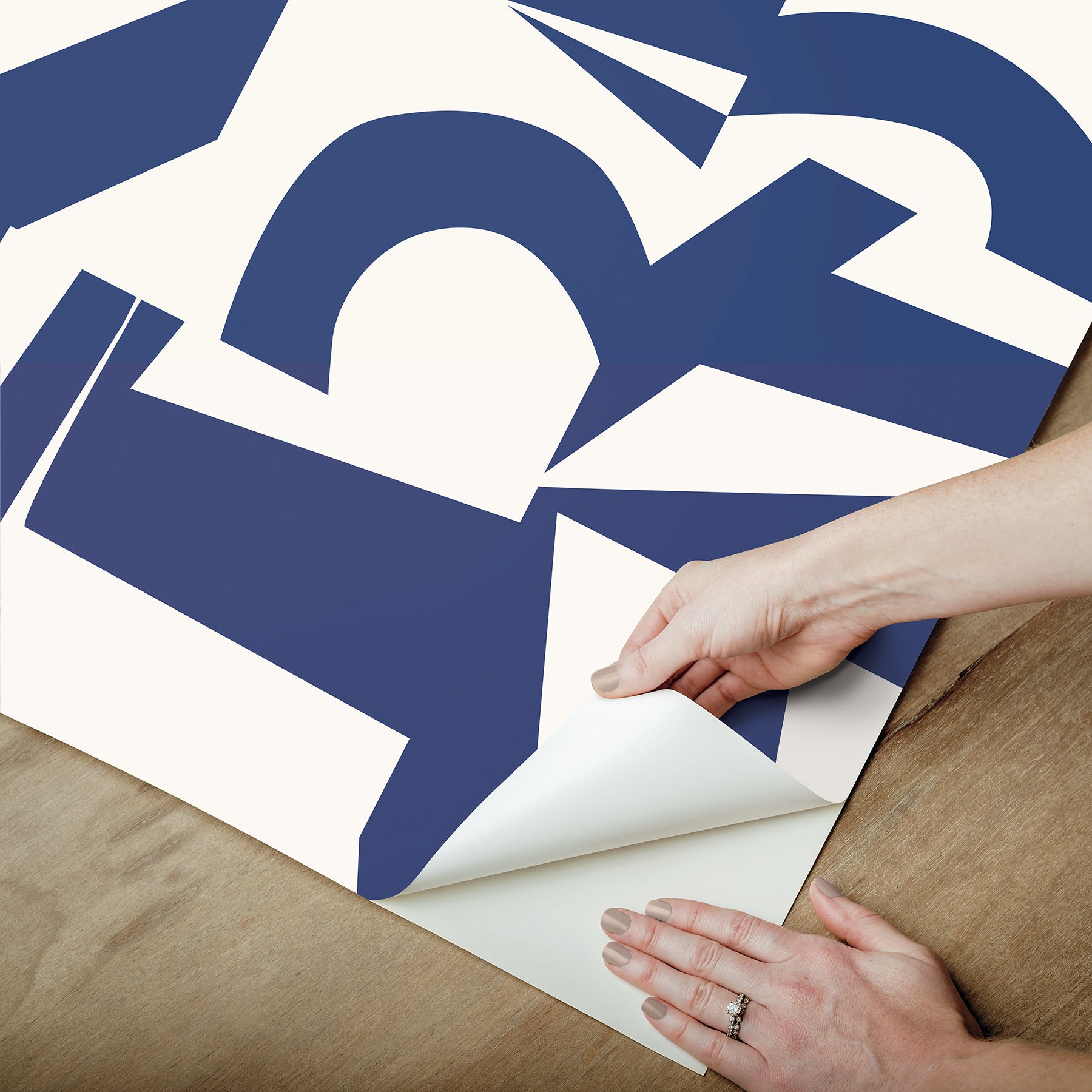 Emily Peel and Stick Wallpaper - how to peel