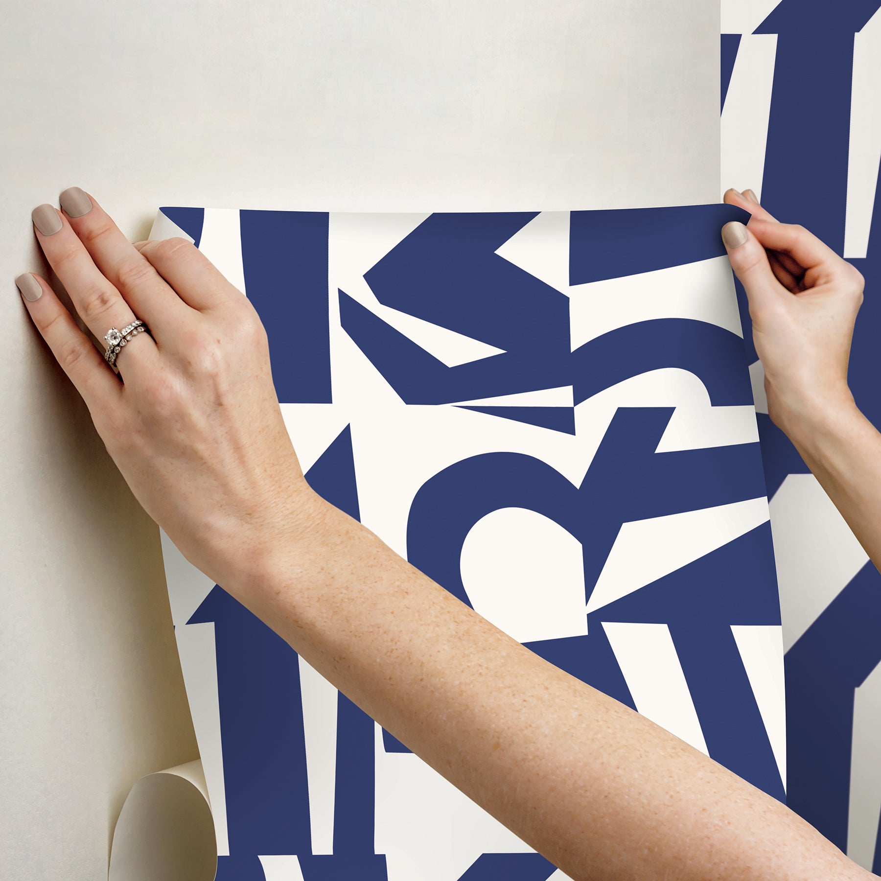 Emily Peel and Stick Wallpaper - how to stick