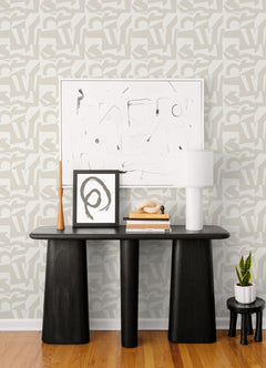 Emily Peel and Stick Wallpaper in a room setting
