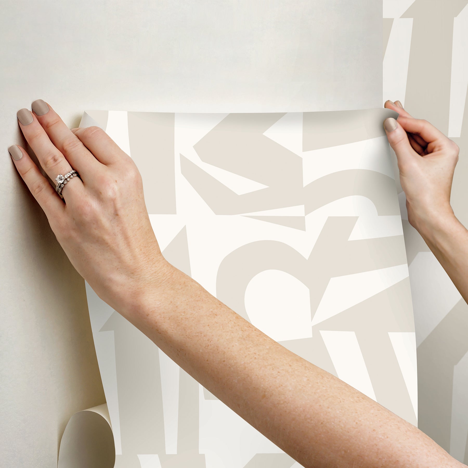 Emily Peel and Stick Wallpaper - how to stick