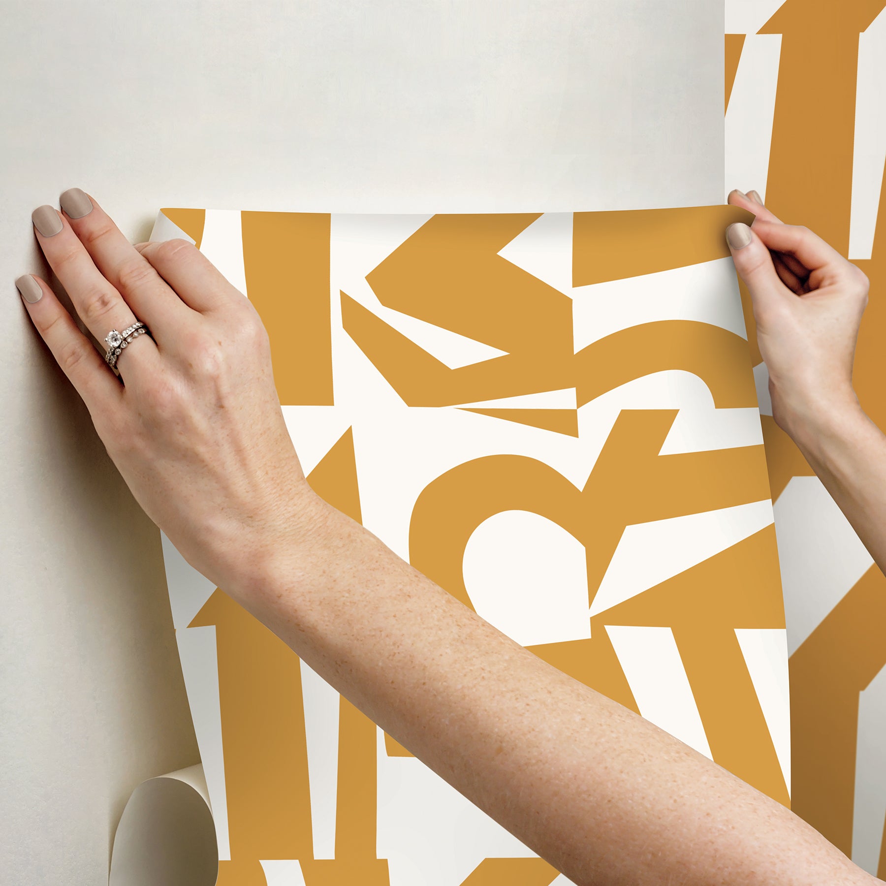 Emily Peel and Stick Wallpaper - how to stick