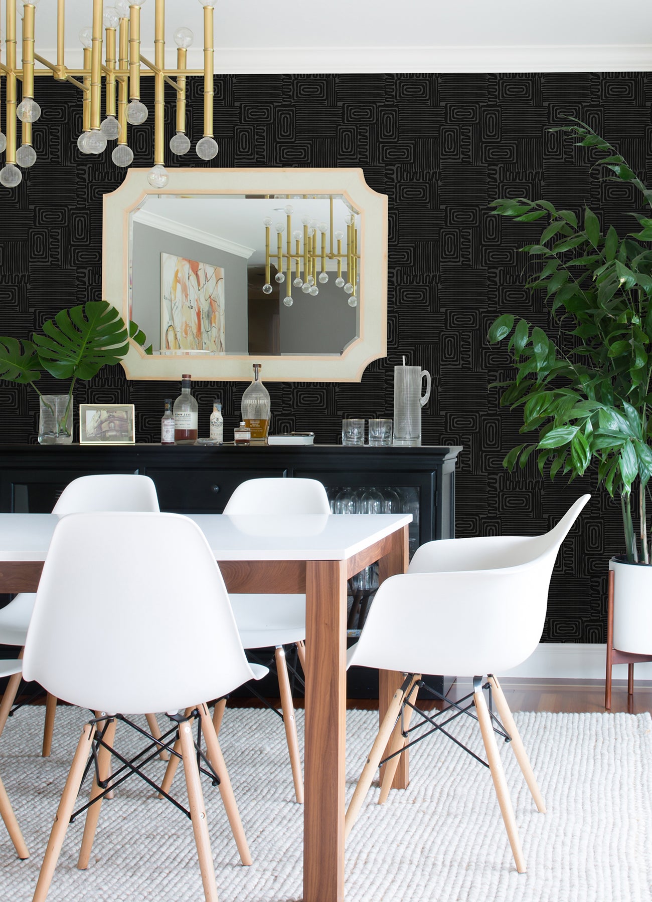 Emily Peel and Stick Wallpaper in a room setting