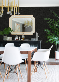 Emily Peel and Stick Wallpaper in a room setting