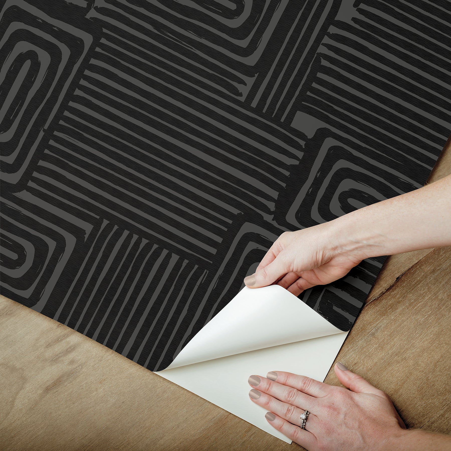 Emily Peel and Stick Wallpaper - how to peel