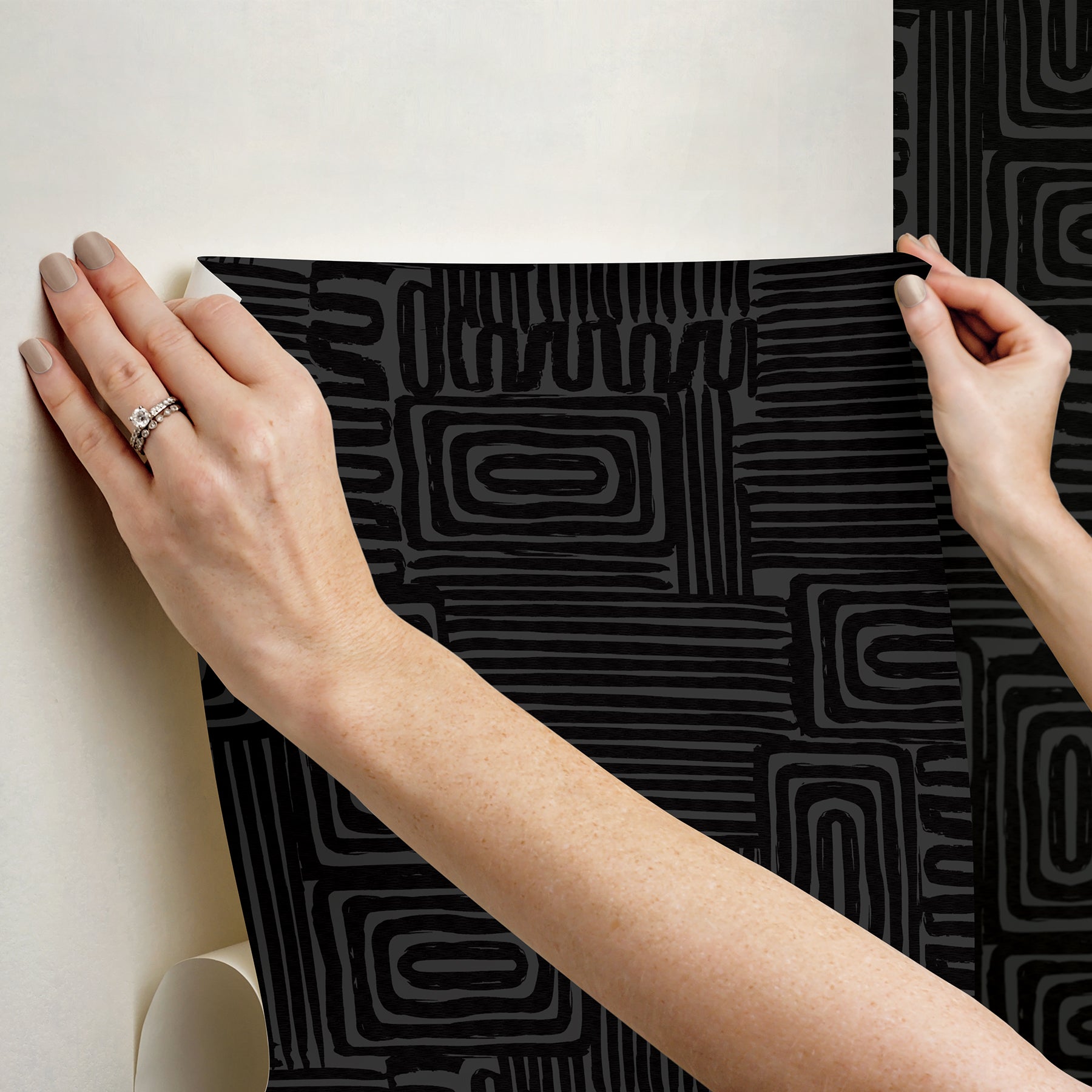 Emily Peel and Stick Wallpaper - how to stick
