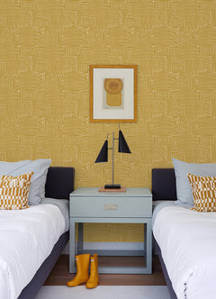 Emily Peel and Stick Wallpaper in a room setting