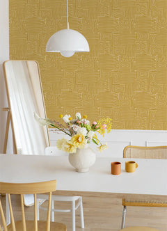Emily Peel and Stick Wallpaper in a room setting