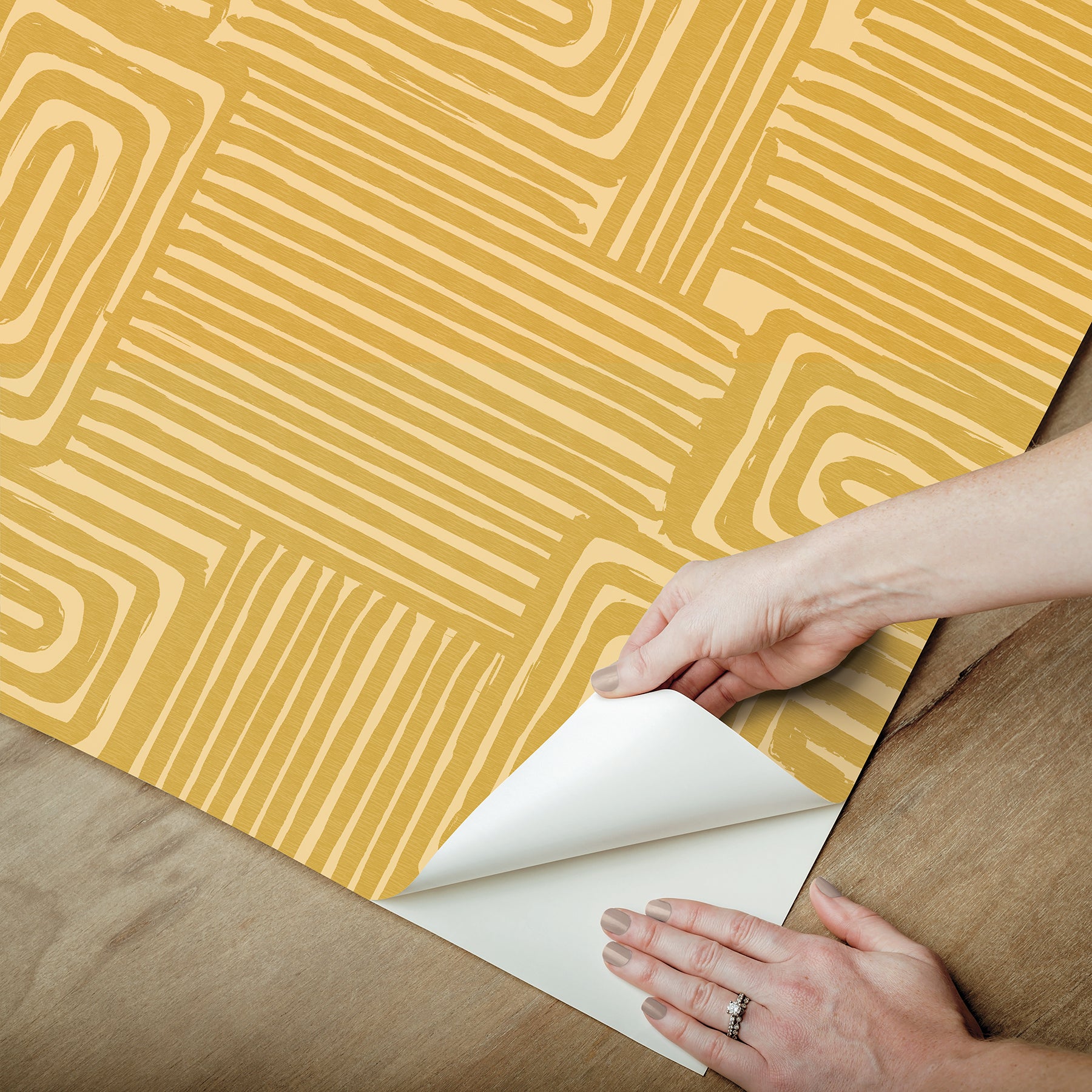 Emily Peel and Stick Wallpaper - how to peel