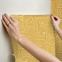 Emily Peel and Stick Wallpaper - how to stick