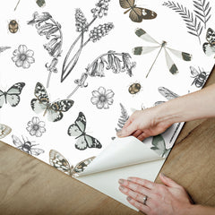 Hidden Treasures Peel and Stick Wallpaper - how to peel