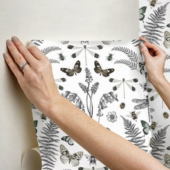 Hidden Treasures Peel and Stick Wallpaper - how to stick