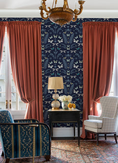 Hidden Treasures Peel and Stick Wallpaper in a room setting