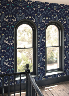 Hidden Treasures Peel and Stick Wallpaper in a room setting