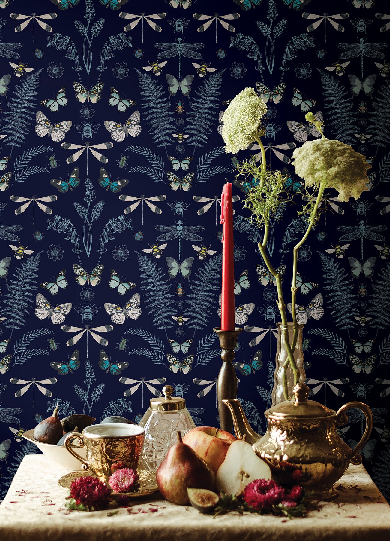 Hidden Treasures Peel and Stick Wallpaper in a room setting