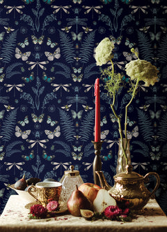 Hidden Treasures Peel and Stick Wallpaper in a room setting