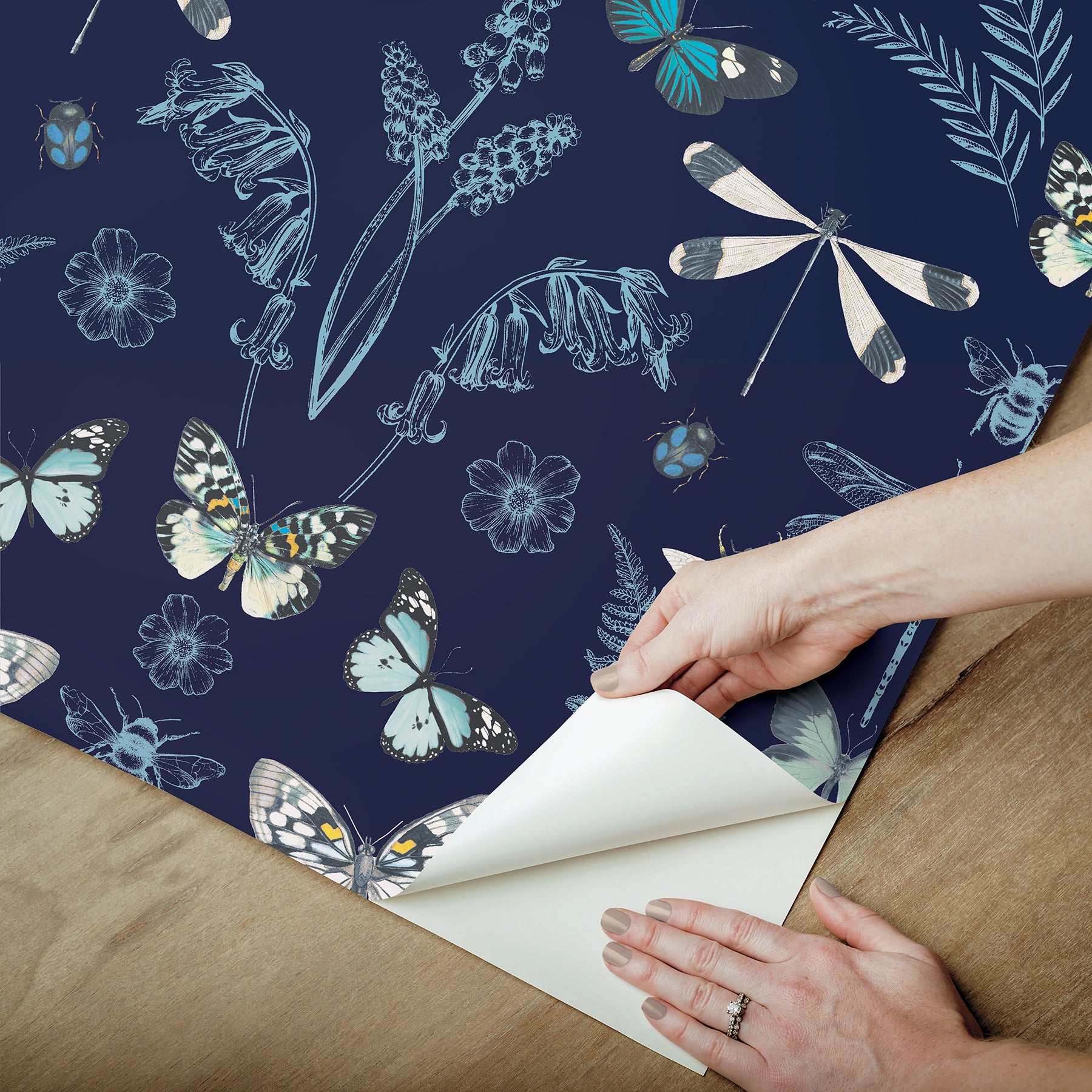 Hidden Treasures Peel and Stick Wallpaper - how to peel