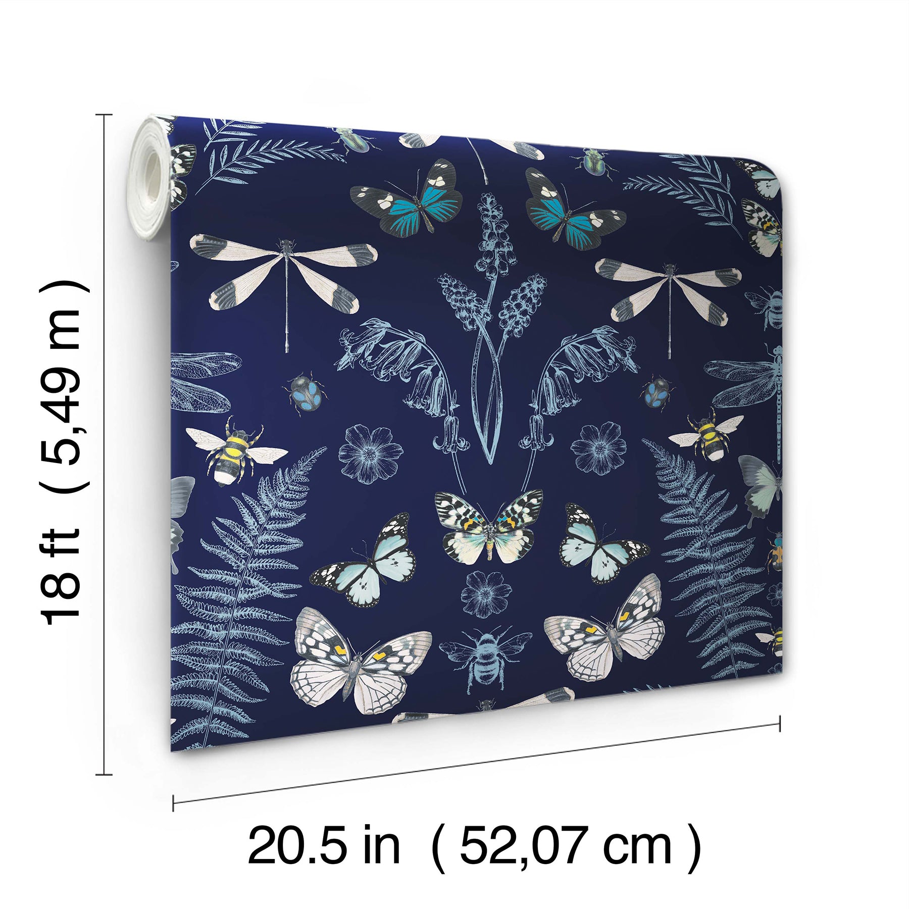 Hidden Treasures Peel and Stick Wallpaper - dimensions