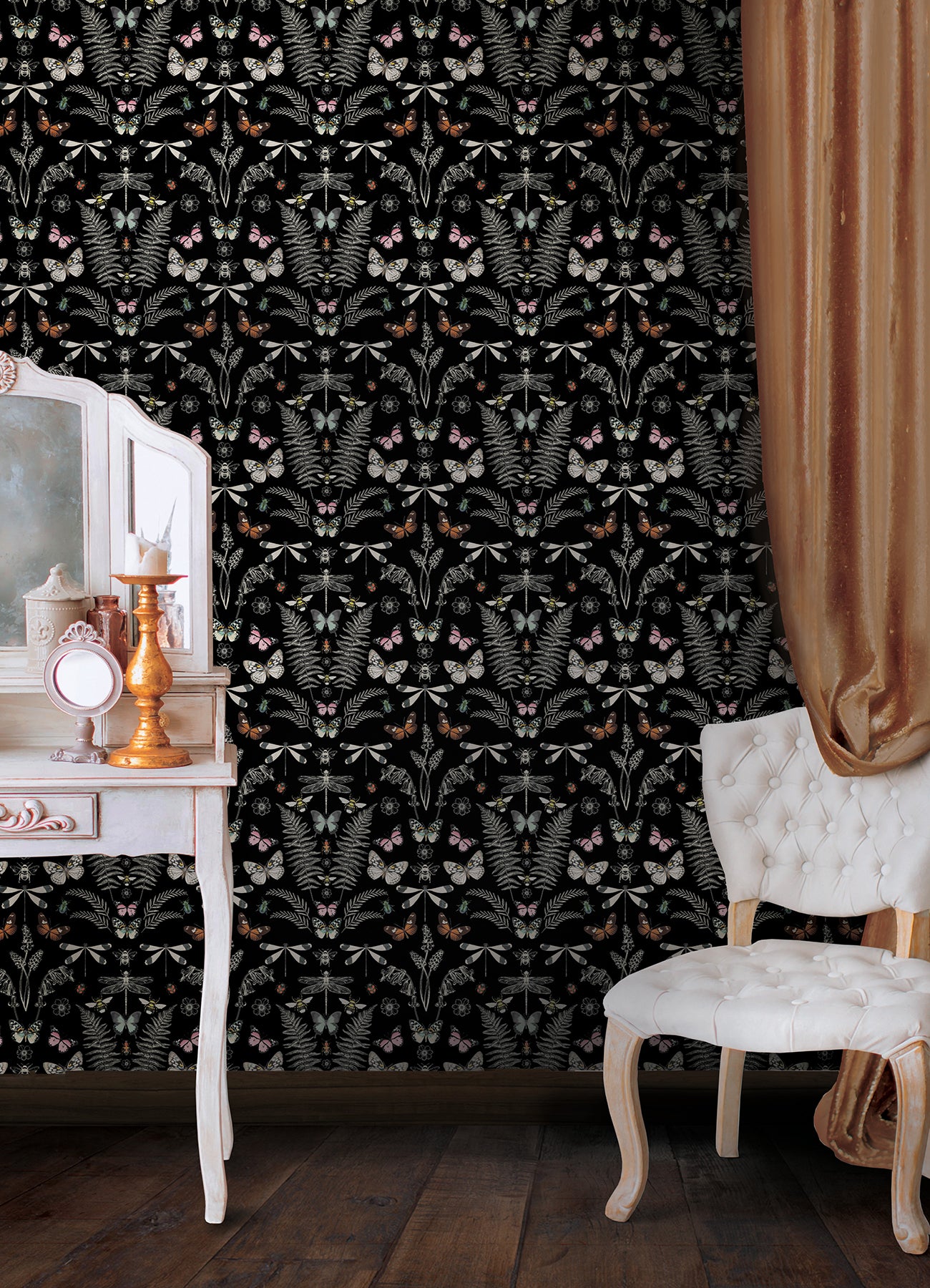 Hidden Treasures Peel and Stick Wallpaper in a room setting